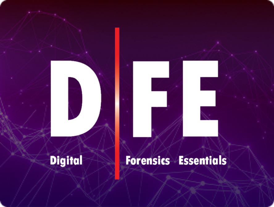 Digital Forensics Essentials (D|FE) official course logo by EC-Council