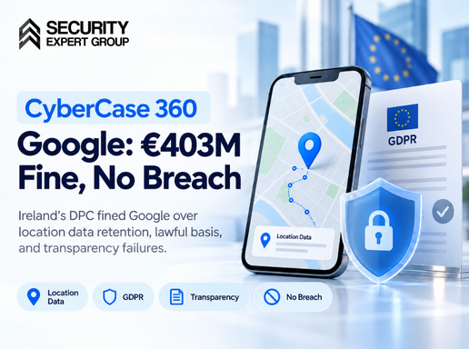 CyberCase 360 | Google Fined €403M Over Location Data Retention